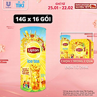 Hộp Quà Tết Lipton Ống Hòa Tan Tươi Mát Tỉnh Người 16 gói 14g