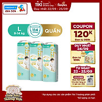 Combo 3 Tã Quần Pampers Thượng Hạng Nội Địa Nhật M48/L38/XL36