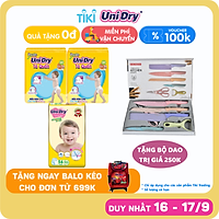 Combo 2 Tã Quần UniDry + 1 Tã Quần Siêu Mỏng UniDry Ultrathin Gói Cực Đại size XXL56 (56 Miếng/Gói) - Tặng 1 Bộ Dao 5 Món