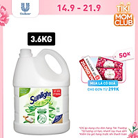 Nước Rửa Chén Sunlight Thiên Nhiên Muối Khoáng Và Lô Hội (3.6 kg) - Mới