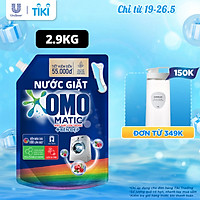 Túi Nước Giặt Omo Matic Cho Máy Giặt Cửa Trước Bền Đẹp Bền Màu Sau 100 Lần Giặt 2.9Kg