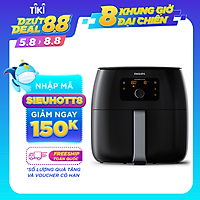 Nồi Chiên Không Dầu Điện Tử Philips HD9650/91 XXL - Hàng Chính Hãng