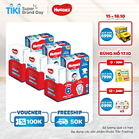 Combo 3 Gói Tã Dán Huggies Dry Gói Cực Đại M76 (76 Miếng) - Tặng 6 miếng