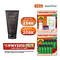 Sữa rửa mặt se khít lỗ chân lông innisfree Super Volcanic Pore Micellar Cleansing Foam 2X 150gr