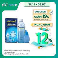 Bộ Sản Phẩm Vệ Sinh Mũi Rohto Nosewash: Bình Vệ Sinh Mũi Easy Shower + Bình Dung Dịch (400ml)