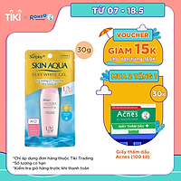 Gel Chống Nắng Dưỡng Da Trắng Mượt Sunplay Skin Aqua Silky White Gel SPF 50 PA+++ (30g)