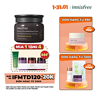 Kem dưỡng làm mờ lỗ chân lông đá tro núi lửa innisfree Volcanic Pore Mattifying Cream 50ml - 131173333x