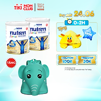 Combo 2 lon sữa dinh dưỡng Nutren Junior 850g - Tặng Balo Con Voi Xanh