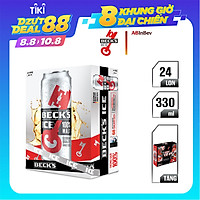 Thùng 24 Lon Bia Beck's Ice Sự Kiện Under The Cap (330ml/ Lon)