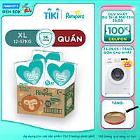 Thùng 3 Gói Tã Quần Pampers Giữ Dáng - Tặng chảo Sunhouse 16/18cm (Màu ngẫu nhiên)