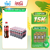 Lốc 24 Chai Nước Giải Khát Có Gas Coca-Cola (390ml x 24)