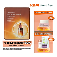 Mặt nạ phục hồi da tinh chất trà đen innisfree Black Tea Youth Enhancing Ampoule Mask 28ml - 131173391x