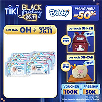 Combo Tiết Kiệm: 6 Gói Khăn Ướt Bobby Care Không Hương 100 Miếng/Gói