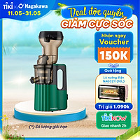 Máy ép chậm Nagakawa NAG0817 – Dung tích 300ml – Công suất 150w - Hàng Chính Hãng