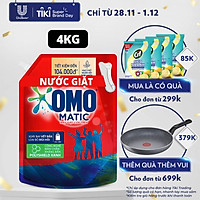 Nước giặt Túi 4.0kg OMO Matic Cho máy giặt cửa trên Sạch bẩn Khử mùi Sạch bẩn Khử mùi toàn diện