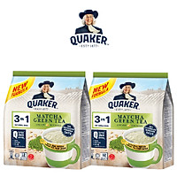 Combo 2 Thức Uống Yến Mạch Quaker 3in1 Vị Matcha 336g