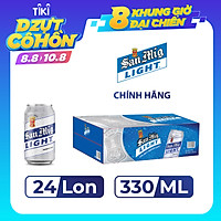 Thùng 24 Lon Bia SAN MIGUEL Light 330 ml