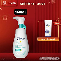 Sữa rửa mặt bọt mịn 160ml Dove sạch sâu cho da nhạy cảm Serum tốt