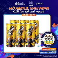 Lốc 6 Lon Nước Tăng Lực Sting Vàng (320ml/Lon)