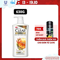 Dầu Gội đầu Clear Botanique 9 Thảo Dược Quý Cho Da Đầu Yếu Với 3X Sức Mạnh Đánh Bay Gàu Nhờn Ngứa 630g