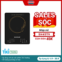 Bếp Điện Từ Cảm Ứng Sunhouse SHD6806 - Tặng kèm nồi lẩu 2 ngăn - Chính Hãng