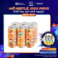 Lốc 6 Lon Nước Ngọt Có Gas Mirinda Cam (245ml/lon)