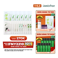 Combo 10+10 Mặt Nạ Giấy Dưỡng Ẩm Phục Hồi Da Innisfree My Real Squeeze Mask 20ml - 278002044