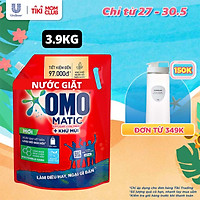 TúI Nước Giặt Omo Matic Cho Máy Giặt Cửa Trên Xoáy Bay Vết Bẩn Sạch Bẩn Khử Mùi Toàn Diện 3.9Kg