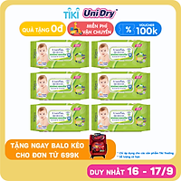 Combo 6 Khăn Ướt Unifresh Aloevera 80M (80 Miếng)