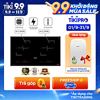 Bếp Âm Từ Đôi Premium Nagakawa NAG1202M (73 cm) - Hàng Chính Hãng