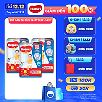Combo 3 Gói Tã Quần Huggies Dry Gói Cực Đại XL62 (62 Miếng) - Tặng 8 miếng