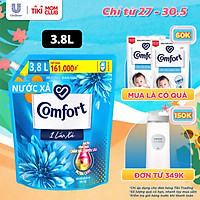 Nước Xả Làm Mềm Vải Comfort Giữ Màu & Bền Vải Hương Ban Mai Đậm Đặc Một Lần Xả 3.8L