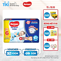 Tã dán sơ sinh Huggies mới S56 (4kg-8kg) - Gói 56 miếng + Tặng 6 miếng