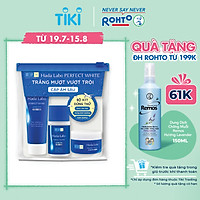 Bộ Dưỡng Da Trắng Mượt Vượt Trội Hada Labo Perfect White Trial Set (Kem Rửa Mặt 20g + Dung Dịch Dưỡng 20ml + Kem Dưỡng 15g)