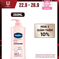 Sữa Dưỡng Thể Vaseline Trắng Da Điểm 10 (350ml)