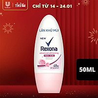 Lăn khử mùi Rexona Whitening Fresh Rose dưỡng sáng tự nhiên hương hoa hồng dành cho nữ, 50ml