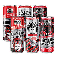 Lốc 6 Lon Nước Tăng Lực Có Gas Warrior Vị Dâu 325ml