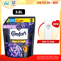 Nước Xả Làm Mềm Vải Comfort Giữ Màu & Bền Vải Bella Hương Nước Hoa Thiên Nhiên 3.8L