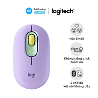 Chuột không dây bluetooth Logitech POP Mouse kết nối đa thiết bị Emoji có thể tùy chỉnh, SilentTouch giảm ồn - Hàng chính hãng