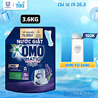 TúI Nước Giặt Omo Matic Comfort Cho Máy Giặt Cửa Trước Hương Lavender Khử Mùi Thư Thái 3.6Kg