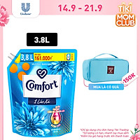 Nước Xả Vải Comfort Giữ Màu & Bền Vải Một Lần Xả Hương Ban Mai túi 3.8L