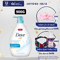 Sữa Tắm Dưỡng Thể 900G Dove Dưỡng Ẩm Sáng Mịn Gentle Exfoliating Với 1/4 Kem Dưỡng Da Mặt