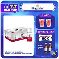 Thùng 24 lon bia Hoegaarden Rosee (330ml/lon)
