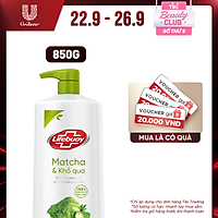 Sữa tắm detox Lifebuoy Matcha & Khổ qua 850g chiết xuất từ thiên nhiên giúp ngừa mụn cơ thể và sạch sâu khỏi bụi mịn