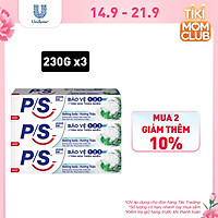 Combo 3 Kem đánh răng P/S Bảo Vệ 123 Baking Soda - Hương Thảo 230g giúp làm trắng răng tự nhiên