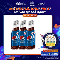 Lốc 6 Chai Nước Ngọt Có Gas Pepsi (330ml/ Chai)
