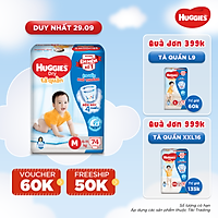 Tã Quần Huggies Dry Gói Cực Đại M74 (74 MIếng)