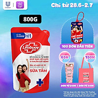 Sữa Tắm Lifebuoy Sạch Khuẩn Bảo Vệ Khỏi 99.9% Vi Khuẩn Chứa Ion Bạc+ Hỗ Trợ Cùng Đề Kháng Da Tự Nhiên Túi 800G