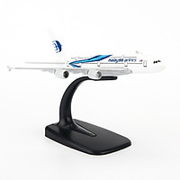 Mô hình máy bay A380 Malaysia Airlines (16cm) - Trắng, Xanh dương đậm