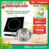 Bếp Từ Điều Khiển Cảm Ứng 2 Hướng Nagakawa NAG0712 (2200W) - Chức Năng Booster Nấu Nhanh - Hàng Chính Hãng